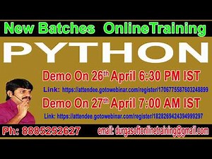 PYTHON Online Training in DURGASOFT