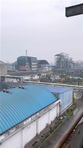 Rainy Season Industry View | Nature Meets Hard Work 🌿 #viral #hardworkworks #newreel #viralreels🏭