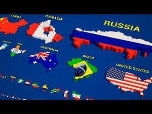 All Country Size Comparison 2025 | | 3D Visual Ranking of Size in Square Kilometers
