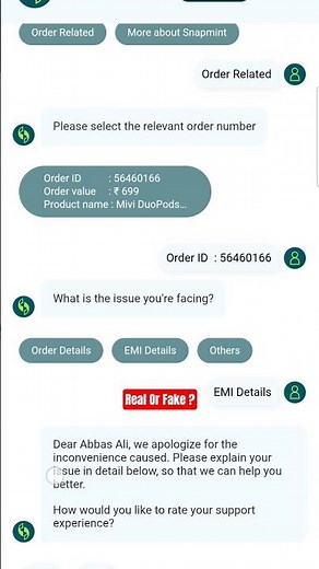 My First Order On SnapMint #onlineorder #emi