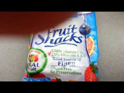 welch's fruit snacks pack UNBOXING