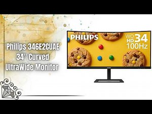 Philips 346E2CUAE 34” Curved UltraWide QHD Monitor Review | 100Hz UWQHD USB-C Display!