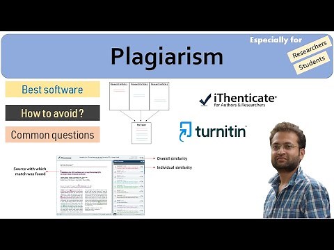 Best software to check Plagiarism? How to avoid/remove it?