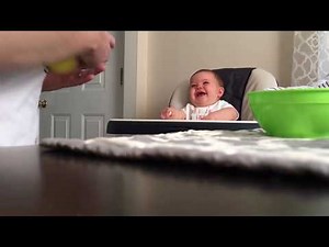 Lunchtime baby belly laughs