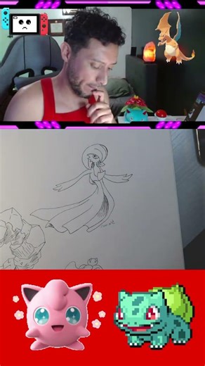 Drawing Gardevoir #pokemon #pokopia #art #drawing #shorts #fanart