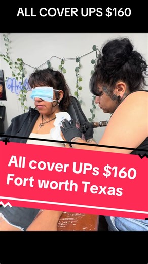 Black and Gray Tattoo Cover-Up in Fort Worth, TX