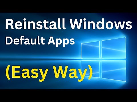 How To Reinstall Windows 10 Default Apps Using Windows PowerShell (Easy Way)