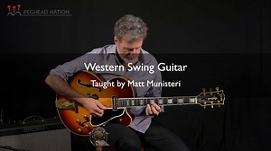 In his latest Western Swing Guitar lesson on Peghead Nation, Matt Munisteri shows how to play Junior Barnard's solo from “Rubber Dolly.” From an archived recording by Bob Wills and His Texas Playboys, this song features a great solo by Junior Barnard, one of Matt’s favorite western swing guitarists. Matt takes a deep dive into Barnard’s rich solo. Join Matt for this lesson and new material each month! https://ow.ly/uiUt50XH9b8 #acousticguitar #westernswing #pegheadnation | Peghead Nation