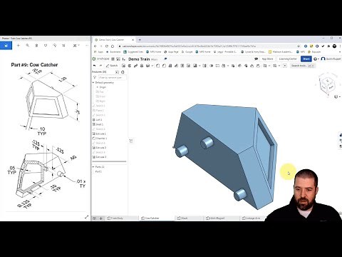 OnShape: Mini Train Project - Cow Catcher
