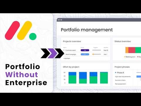 monday.com: How to Create a Portfolio Overview Without Enterprise