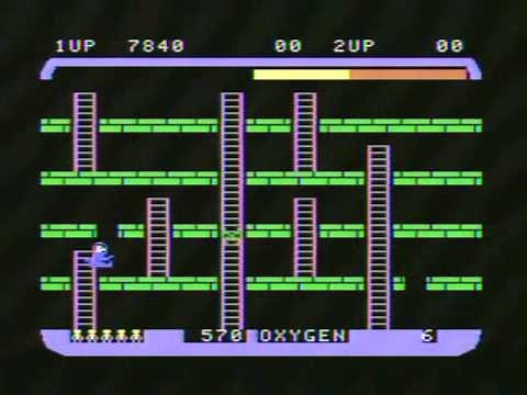 Space Panic (Colecovision) Gameplay