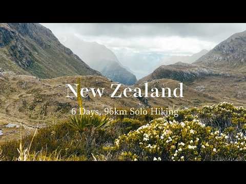 6 Days Solo Backpacking in Fiordland, New Zealand | 93km Great Walk (Routeburn + Kepler Track)