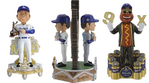 FOCO Releases Yoshinobu Yamamoto MVP, Shohei Ohtani Back-To-Back Spinner & More Dodgers World Series Bobbleheads