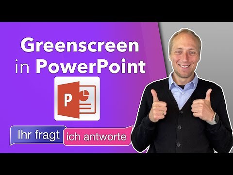 Connecting PowerPoint with green screen video (Tutorial 2022)
