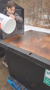 We are collecting used fryer oil so we can turn it into biodiesel to heat our houses with. This is used fryer oil from our line cook job | JankLabs