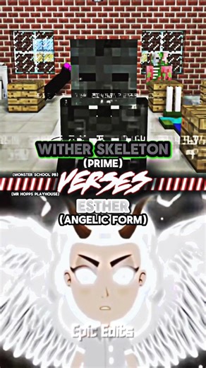 wither skeleton vs Esther (angelic form) | #platabush #mrhopps