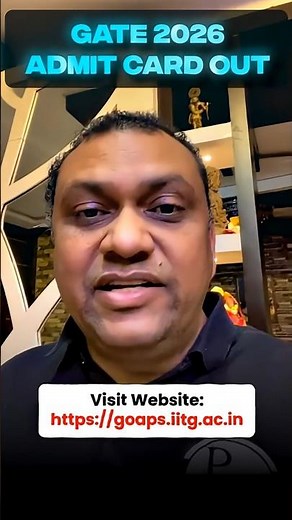 IIT Guwahati Released GATE 2026 Admit Card | Download Now #PW #GATE