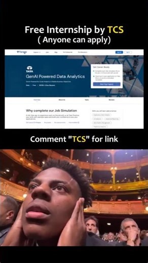 Free Internship by TCS 😱 | Anyone Can Apply | No Fees#TCS #TCSInternship #FreeInternship #viral