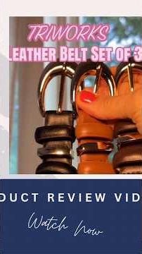 3 Pack Leather Belts for Women: Gold Buckle Fashion Review