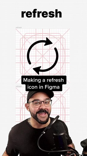 Make a refresh icon in Figma #figma #icon #learnontiktok #design #ux #ui #icontutorial #designtutorial