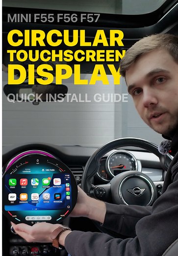 MINI Interior Upgrade: iDrive 9 Touchscreen