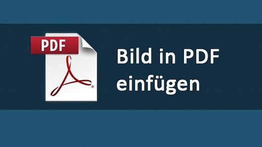 Bild in PDF einfügen – so geht's kostenlos