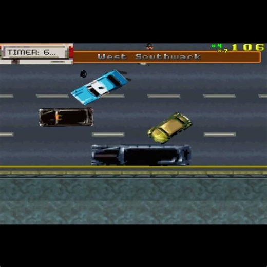 Slow Cars and Timed Missions Don't Mix Well #gta #gtalondon #ps1 #retrogaming #gtafails #gtaclips