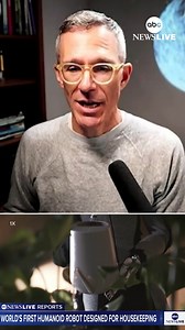 6.7K views · 34 reactions | The world’s first humanoid robot built to help with household chores is here. Jacob Ward, host of “The Rip Current” podcast, breaks down how this groundbreaking robot can help around the house. | ABC News Live | Facebook