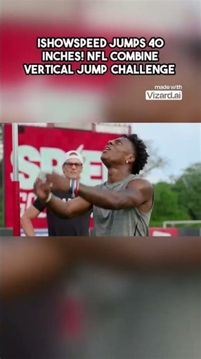 IShowSpeed Jumps 40 INCHES! NFL Combine Vertical Jump Challenge