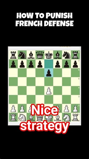 How to punish French Defense #chess #ajedrez #xadrez #caturday #échecs
