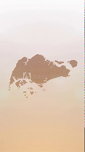 Mobile Vertical Resolution 1080x1920 Pixels, Singapore Map Opener on Minimal Background, Multi Purpose Background Useful for Politics, Elections, Travel, News and Sports Events