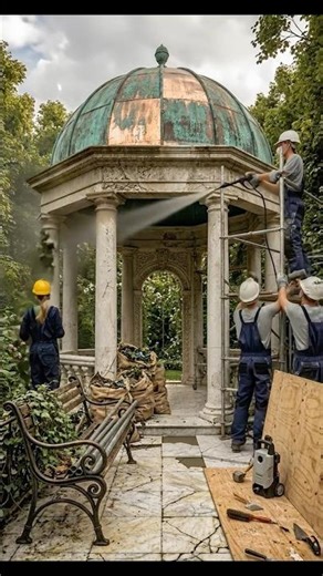 We Rescued This ABANDONED Pavilion & Made It Look Like a Palace 🏛️✨