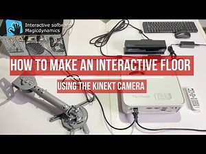 How to make interactive floor projection. Magicdynamics interactive software. Software cost $450.
