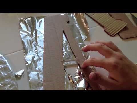 DIY Faux Metal Letters