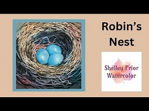 Watercolour Birds Nest with Shelley Prior