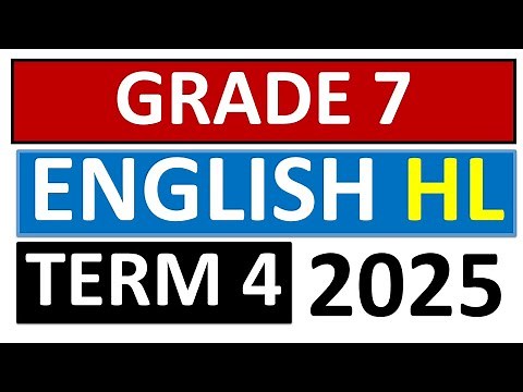 MEMO GRADE 7 ENGLISH PAPER 1 TERM 4 THUNDEREDUC ENGLISH HOME LANGUAGE GRADE 7 MEMO THERM 4 ENG HL