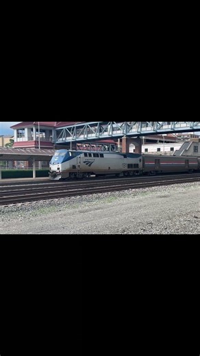 Amtrak passenger train with P42DC 131 leading Altoona PA June 2025