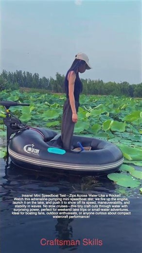 Insane! Mini Speedboat Test—Zips Across Water Like a Rocket!