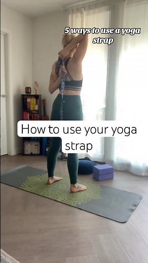 5 Ways to Use a Yoga Strap | Beginner Yoga Props Guide for Flexibility and Alignment