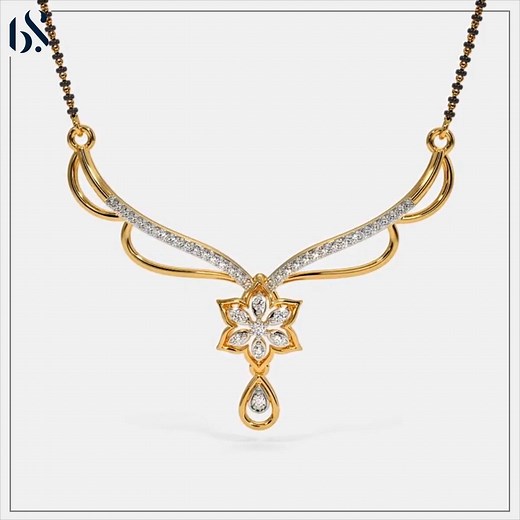 An age-old tradition glitters with modernity in the chic, contemporary Anaka Convertible Mangalsutra 😎 0% Making Charge on Diamond Jewellery. Visit our website now to check out more beautiful Mangalsutra designs ✨ | BlueStone
