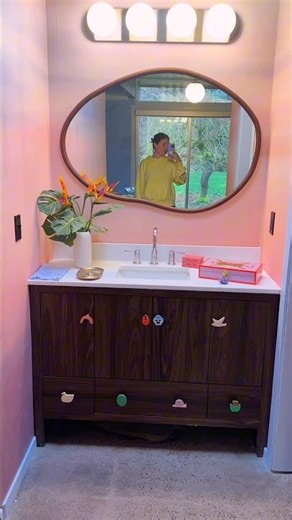 I’ve been hiding the blue shower project for almost a year and it’s finally finishing 😭