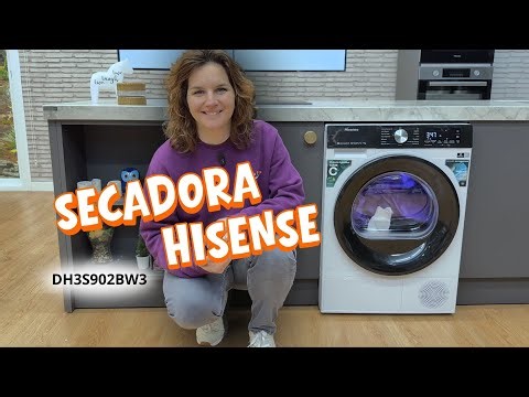 🌞 Hisense DH3S5902BW3 | Secadora 9kg con bomba de calor y conectividad