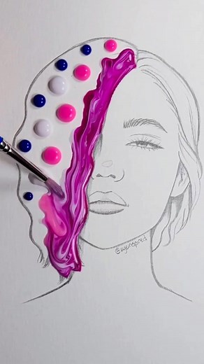 Rate Galaxy Hair Art Challenge - Satisfying Sketch by Nodyman_art