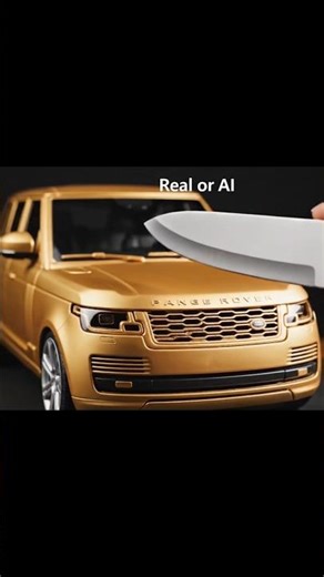 REAL or AI? Satin Gold Range Rover Cut Reveal | Ultra-Luxury SUV Cake Illusion