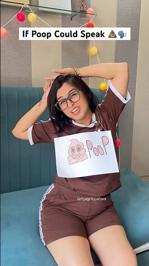 Poop as a Person💩 #poop #washroom #fart #jagritipahwa #badtiming