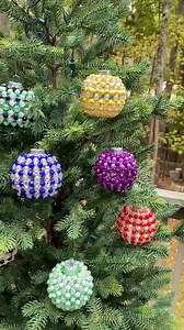 Handmade Beaded Christmas Ornament Decor - Etsy