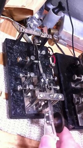 Home made Vibroplex model X type bug key