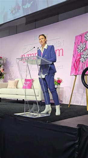 Elvira Caria on Instagram: "Elya Ornelas from Presenting Sponsor PSP Services takes to the stage. Inspire. Empower. Connect That's the goal at this year's Vaughan Chamber of Commerce women to Women Symposium! . This year's theme: you've got heart! ❤️ Focusing on women's heart health . #elviracaria #cariascorner #cariascornereverywhere #cariascommunitycorner #liveonlocation #communityevent #community #socast #broadcast"