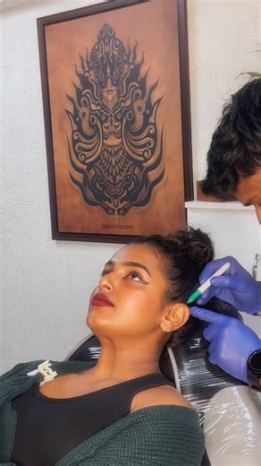 @meenakziiii on Instagram: "Thank yuuuuu @skarcode I’m so happy” My first upper helix piercing done so perfectly🧿"