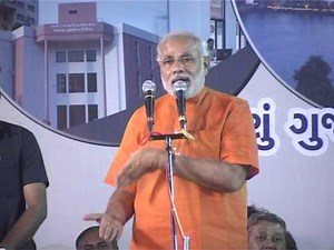 Mrs. Sonia Gandhi came to Gujarat again without doing her homework: CM's Election Meet at Maninagar